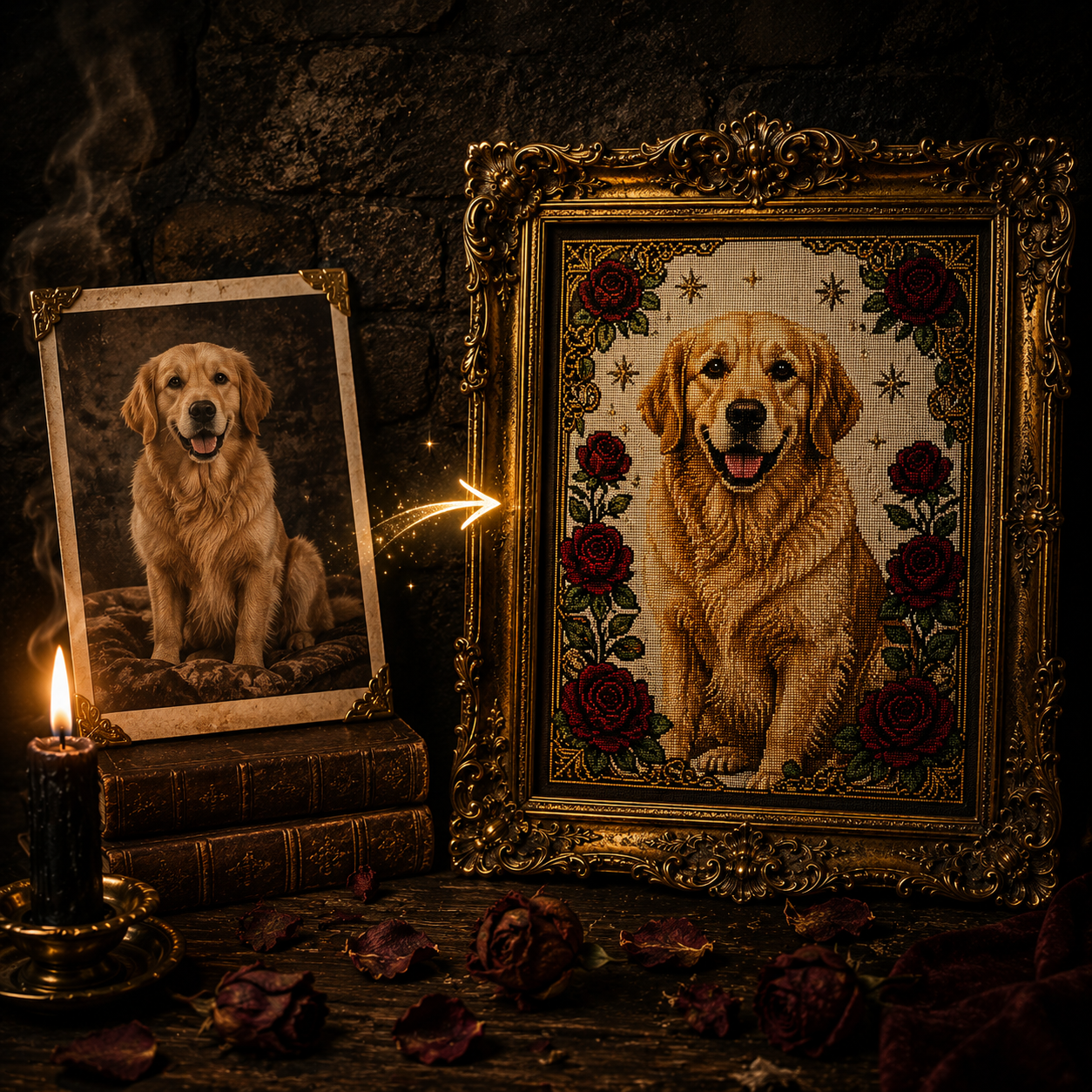 Custom Cross Stitch Pattern from Your Photo — Standard