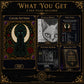 Black Cat Crescent Moon cross stitch color chart preview with full DMC floss code list
