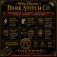 Dark Siren Gothic Mermaid cross stitch pattern PDF — dark fantasy 130x130 design by DarkStitchCo