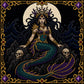 Dark Siren Gothic Mermaid cross stitch pattern by DarkStitchCo — instant PDF download with bonus patterns