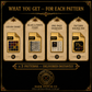 Gothic Tarot cross stitch pattern bundle - 06-gothic-tarot-cross-stitch-bundle-files-included