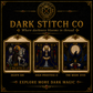 Gothic Tarot cross stitch pattern bundle - 10-dark-stitch-co-gothic-tarot-cross-stitch-patterns