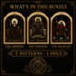 Gothic Tarot cross stitch pattern bundle - 02-gothic-tarot-cross-stitch-bundle-whats-included