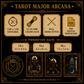 Gothic Tarot cross stitch pattern bundle - 07-gothic-tarot-cross-stitch-pattern-details