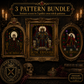 Gothic Tarot cross stitch pattern bundle - 10-shadowthornstitch-gothic-tarot-cross-stitch-patterns