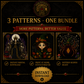 Gothic Witch cross stitch pattern bundle - 09-shadowthornstitch-gothic-witch-cross-stitch-patterns