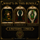 Cozy Witch cross stitch pattern bundle - 02-cozy-witch-cross-stitch-bundle-whats-included