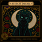 Cozy Witch cross stitch pattern bundle - 08-cozy-witch-cross-stitch-stitch-detail-closeup