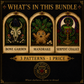 Dark Botanical cross stitch pattern bundle - 02-dark-botanical-cross-stitch-bundle-whats-included
