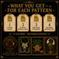 Dark Botanical cross stitch pattern bundle - 06-dark-botanical-cross-stitch-bundle-files-included