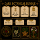 Dark Botanical cross stitch pattern bundle - 07-dark-botanical-cross-stitch-pattern-details
