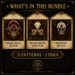 Skull & Butterfly cross stitch pattern bundle - 11-skull-butterfly-cross-stitch-bundle-whats-included-2