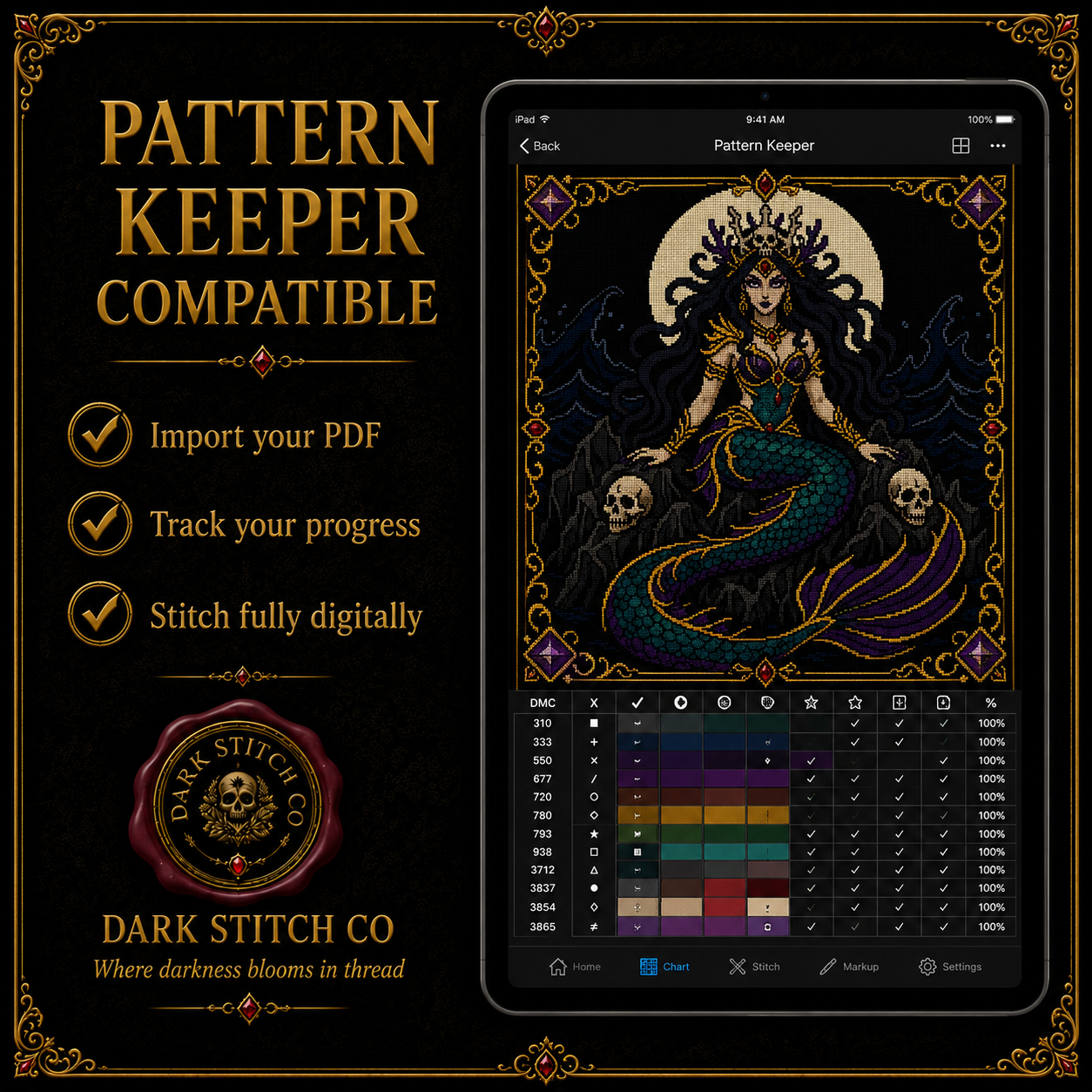 Medusa Mythology cross stitch pattern bundle - 07-medusa-cross-stitch-pattern-keeper-compatible