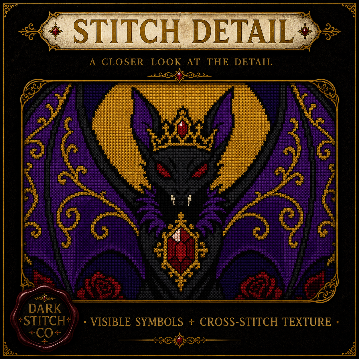 Dark Angel cross stitch pattern bundle - 08-dark-gothic-cross-stitch-bundle