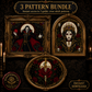 Gothic Vampire cross stitch pattern bundle - 01-gothic-vampire-cross-stitch-pattern
