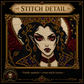 Gothic Vampire cross stitch pattern bundle - 07-gothic-rose-cross-stitch-pattern