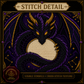 Gothic Dragon cross stitch pattern bundle - 03-phoenix-rebirth-cross-stitch-pdf