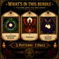 Gothic Dragon cross stitch pattern bundle - 10-gothic-fantasy-cross-stitch-chart