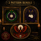 Gothic Dragon cross stitch pattern bundle - 11-dragon-cross-stitch-pattern-set