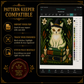 Gothic Forest cross stitch pattern bundle - 03-haunted-cat-cross-stitch-chart-pdf