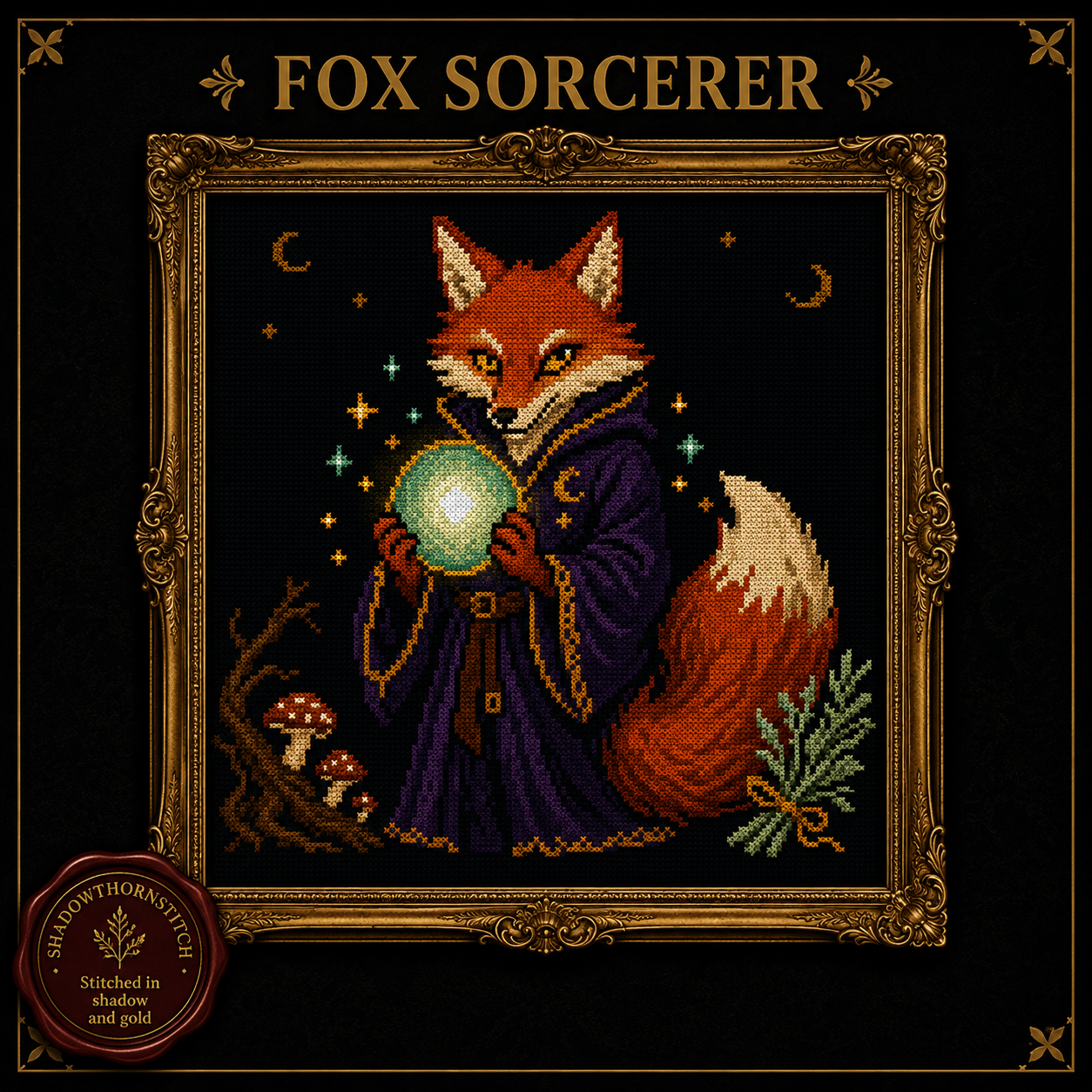 Gothic Forest cross stitch pattern bundle - 08-forest-creatures-cross-stitch-bundle