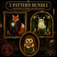 Gothic Forest cross stitch pattern bundle - 10-magical-animals-cross-stitch-chart