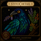 Oracle & Apothecary cross stitch pattern bundle - 02-raven-oracle-cross-stitch-pattern-pdf