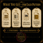 Oracle & Apothecary cross stitch pattern bundle - 06-halloween-gothic-cross-stitch-pdf
