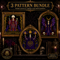 Dark Goddess cross stitch pattern bundle - 01-gothic-dark-goddess-cross-stitch-bundle