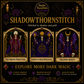 Dark Goddess cross stitch pattern bundle - 10-dark-feminine-cross-stitch-decor