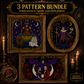 Tarot Major Arcana cross stitch pattern bundle - 01-gothic-tarot-cross-stitch-bundle