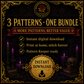 Tarot Major Arcana cross stitch pattern bundle - 08-moon-cross-stitch-tarot-chart