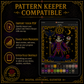 Tarot Major Arcana cross stitch pattern bundle - 09-halloween-tarot-cross-stitch