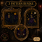 Tarot Major Arcana cross stitch pattern bundle - 01-gothic-tarot-cross-stitch-bundle