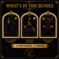 Tarot Major Arcana cross stitch pattern bundle - 02-the-hermit-tarot-cross-stitch