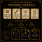 Tarot Major Arcana cross stitch pattern bundle - 06-witchy-tarot-cross-stitch-pdf