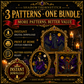 Tarot Major Arcana cross stitch pattern bundle - 09-halloween-tarot-cross-stitch
