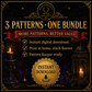 Tarot Major Arcana cross stitch pattern bundle - 10-celestial-tarot-cross-stitch-pdf