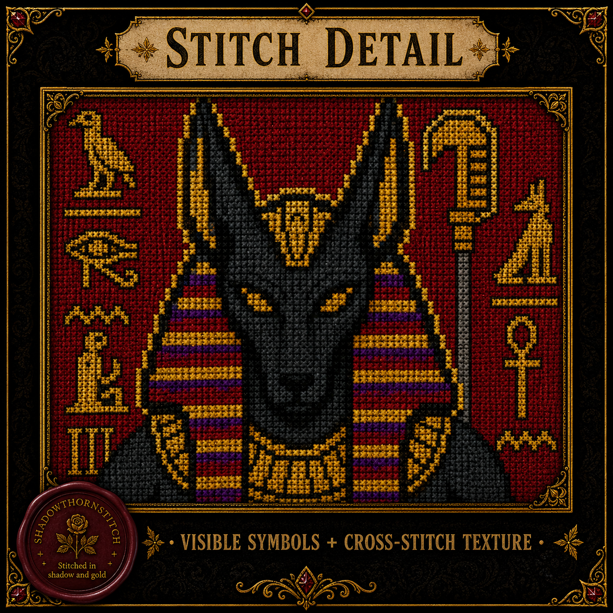 Underworld Gods cross stitch pattern bundle - 08-pagan-counted-cross-stitch-bundle