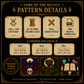 Gothic Witchcraft cross stitch pattern bundle - 08-skull-cross-stitch-occult-pdf