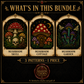 Gothic Mushroom cross stitch pattern bundle - 03-dark-cottagecore-mushroom-cross-stitch-set