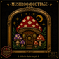 Gothic Mushroom cross stitch pattern bundle - 05-mushroom-cottage-cross-stitch-pattern-pdf
