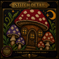 Gothic Mushroom cross stitch pattern bundle - 07-gothic-mushroom-cross-stitch-detail