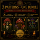 Gothic Mushroom cross stitch pattern bundle - 10-witchy-mushroom-cross-stitch-bundle