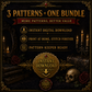 Gothic Mushroom cross stitch pattern bundle - 11-spooky-mushroom-cross-stitch-pack