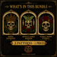 Gothic Skull cross stitch pattern bundle - 03-gothic-skull-cross-stitch-set