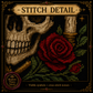 Gothic Skull cross stitch pattern bundle - 07-gothic-skull-cross-stitch-detail