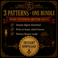 Gothic Skull cross stitch pattern bundle - 10-halloween-skull-cross-stitch-bundle