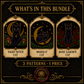 Black Cat cross stitch pattern bundle - 03-gothic-cat-cross-stitch-set