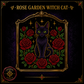 Black Cat cross stitch pattern bundle - 06-black-cat-roses-cross-stitch-pdf